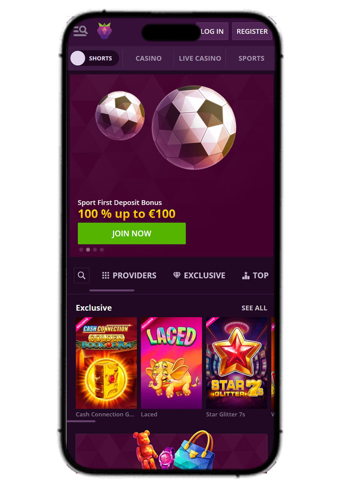 Malina Casino Mobile App View