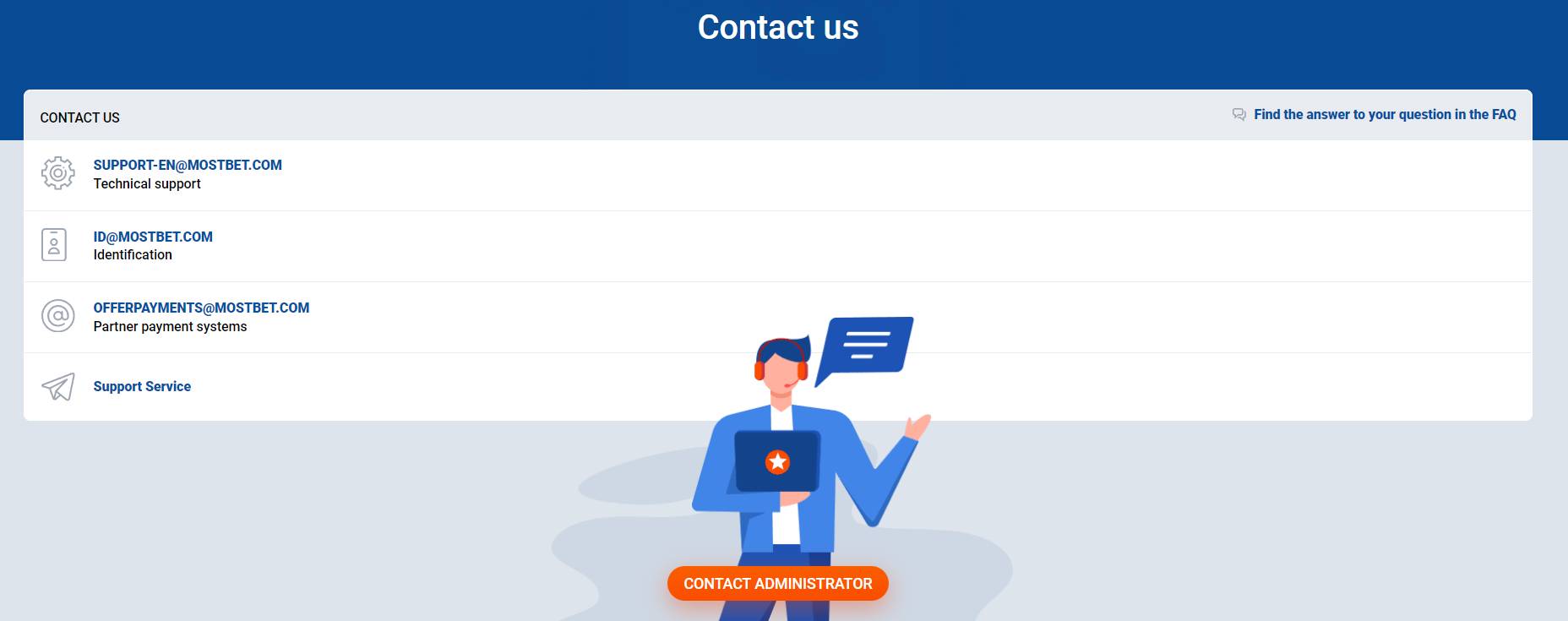 MostBet Casino Customer Support