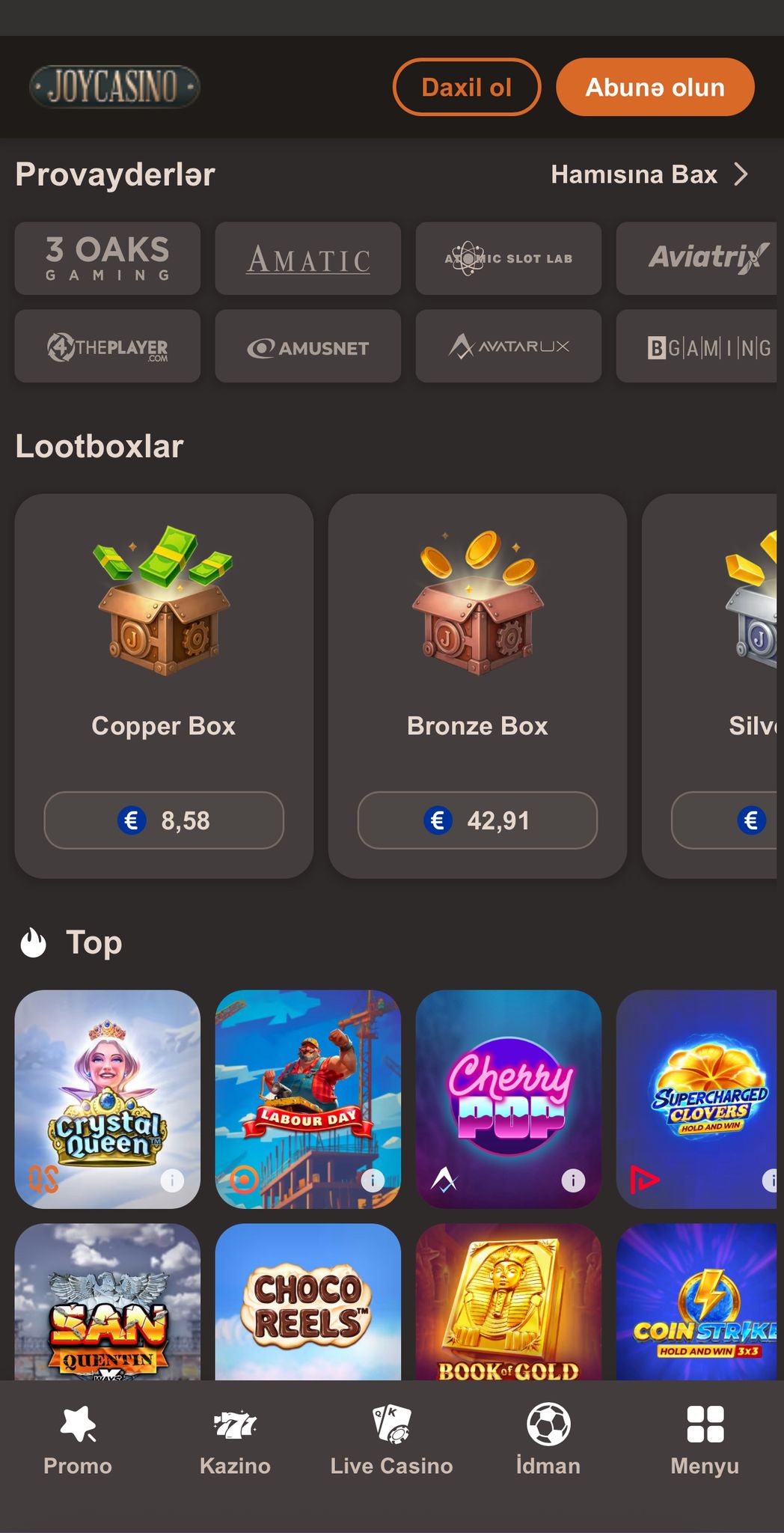 joy casino mobile home