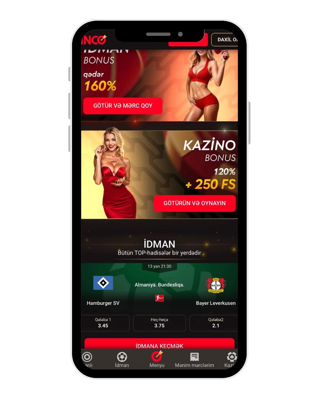 pinco casino mobile home